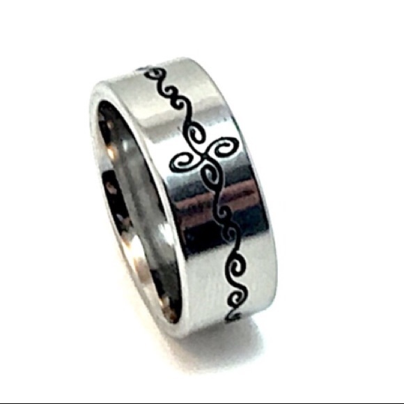 Jewelry - Stainless Steel Band RIng Sz 7.5 Jewelry - Stainless Steel Band RIng Sz 7.5